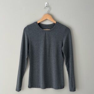 Cuddl Duds Dark Gray Long Sleeve Tee